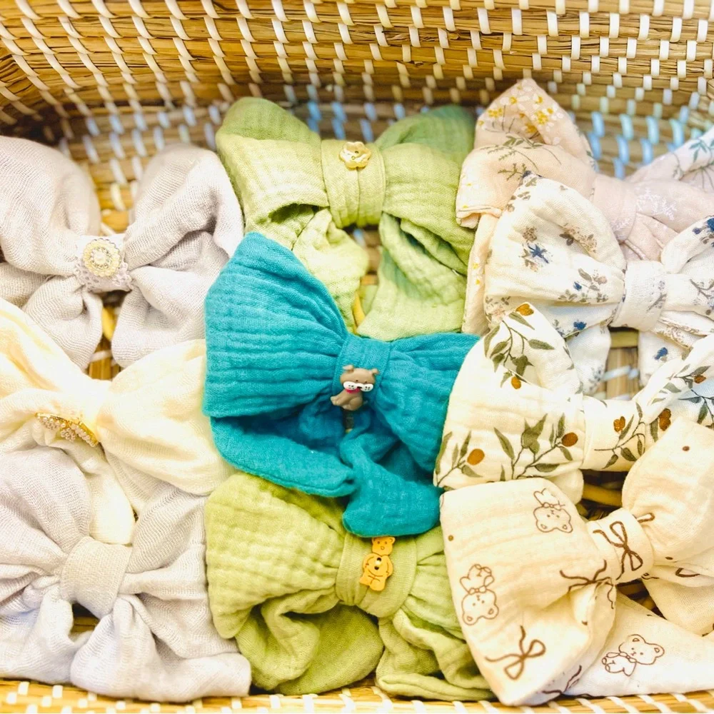 Handmade Adorable Cream Bow for Kids one of a kind by JoJo Styles